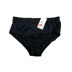 Swimsuits for All NWT Size 16 Black Bikini Bottoms Lycra Chlorine Resistant